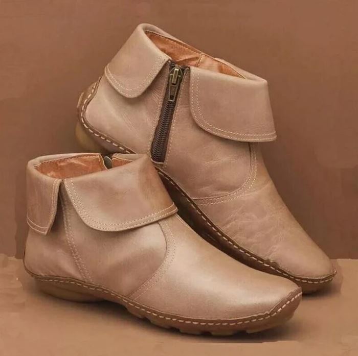 Soft Lane Waterproof Leather Ankle Boot (New Collection)