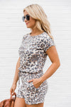 Lost In The Wilderness Animal Print Romper