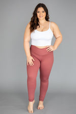 Load image into Gallery viewer, Back At It Again Solid Leggings Mauve
