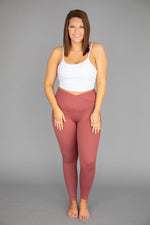 Load image into Gallery viewer, Back At It Again Solid Leggings Mauve
