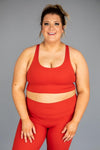 Let's Get Moving Sports Bra Red FINAL SALE