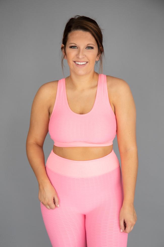 Move To The Beat Pink Sports Bra FINAL SALE