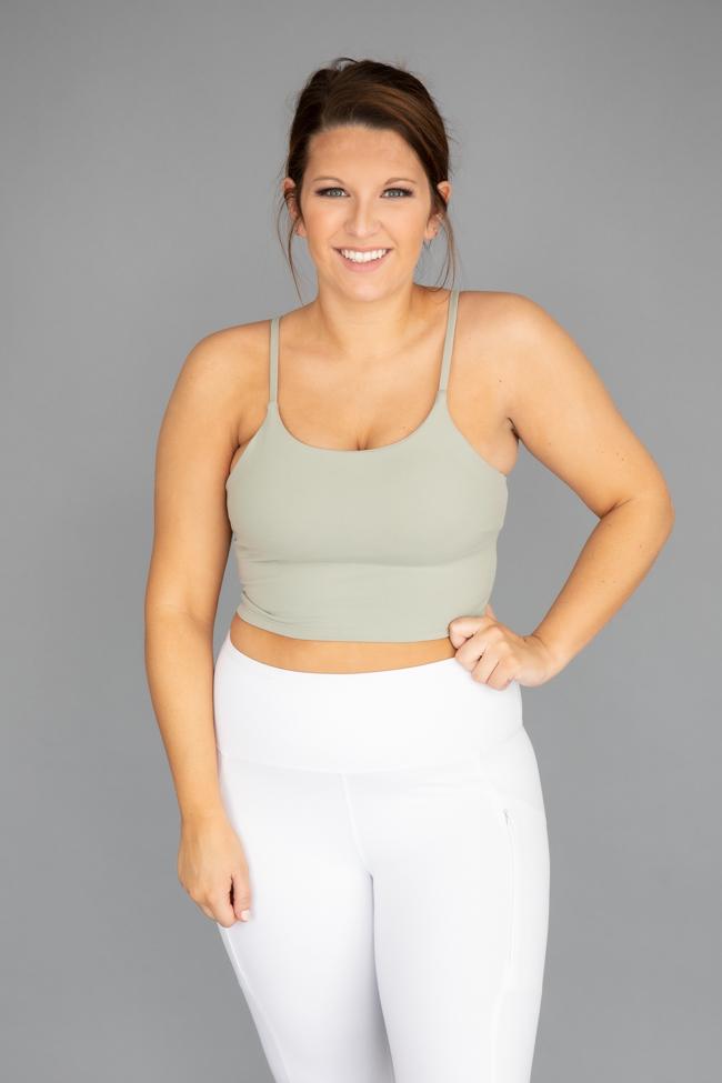 Let's Seize The Day Sage Bra Top