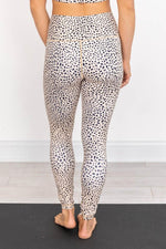 Load image into Gallery viewer, Running After You Spotted Taupe Leggings FINAL SALE
