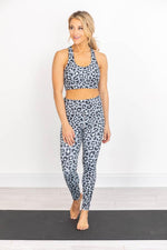 Load image into Gallery viewer, Running After You Animal Print Grey Leggings FINAL SALE
