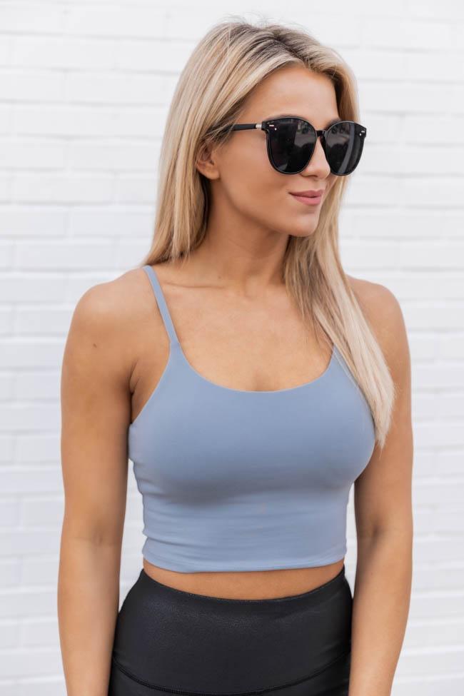 Let's Seize The Day Grey Bra Top