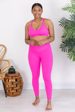 Load image into Gallery viewer, Back At It Again Hot Pink Leggings
