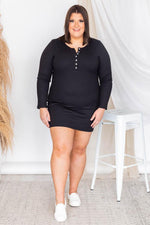 Load image into Gallery viewer, Committed To You Bodycon Black Dress
