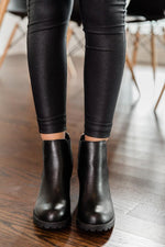 Afbeelding in Gallery-weergave laden, Deena Black Leather Platform Booties
