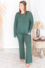 Load image into Gallery viewer, Wonder Often Green Knit Lounge Pants
