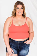 Load image into Gallery viewer, Let&#39;s Seize The Day Coral Bra Top
