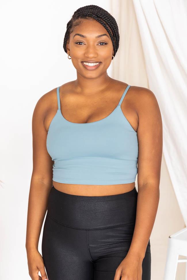 Let's Seize The Day Dusty Blue Bra Top