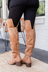 Maureen Brown Tall Suede Boots