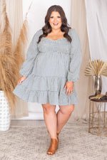 Load image into Gallery viewer, Apple Picking Navy Gingham Mini Dress
