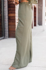 Load image into Gallery viewer, Phone Call Away Green Wide Leg Pants
