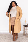 CAITLIN COVINGTON X PINK LILY The Kennedy Camel Belted Coat