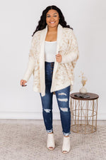 Load image into Gallery viewer, Caught Your Gaze Animal Print Ivory Cardigan
