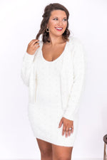 Load image into Gallery viewer, Repeating Patterns Ivory Pearl Cardigan
