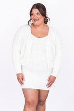 Load image into Gallery viewer, Repeating Patterns Ivory Pearl Cardigan
