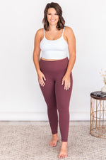 Load image into Gallery viewer, Chasing Reality Maroon High Waist Legging
