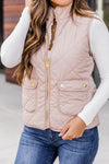 Always Finding You Camel Reversible Vest