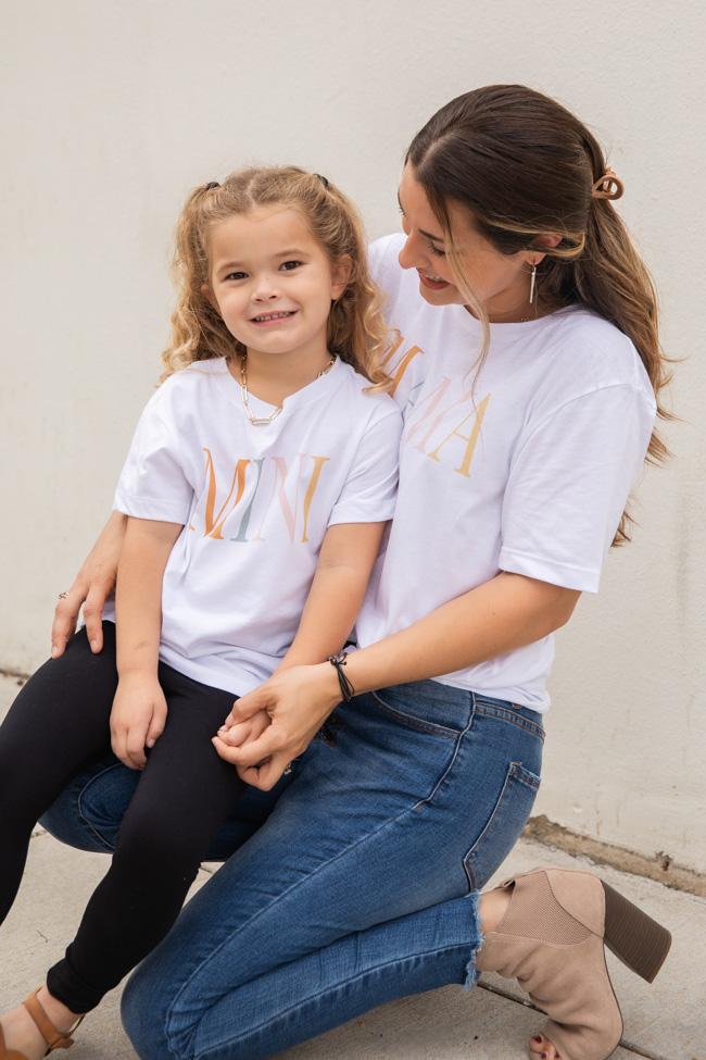 Mini Vintage Multi White Graphic Toddler Tee