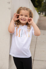 Load image into Gallery viewer, Mini Vintage Multi White Graphic Toddler Tee
