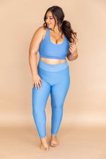 Load image into Gallery viewer, Move To The Beat Leggings Blue FINAL SALE
