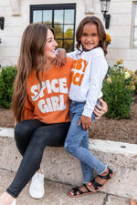 Load image into Gallery viewer, Baby Spice Orange Toddler White Graphic Sweatshirt

