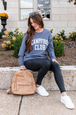 Load image into Gallery viewer, Campfire Club Navy Graphic Corded Sweatshirt
