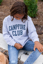 Load image into Gallery viewer, Campfire Club Youth Graphic Grey Sweatshirt

