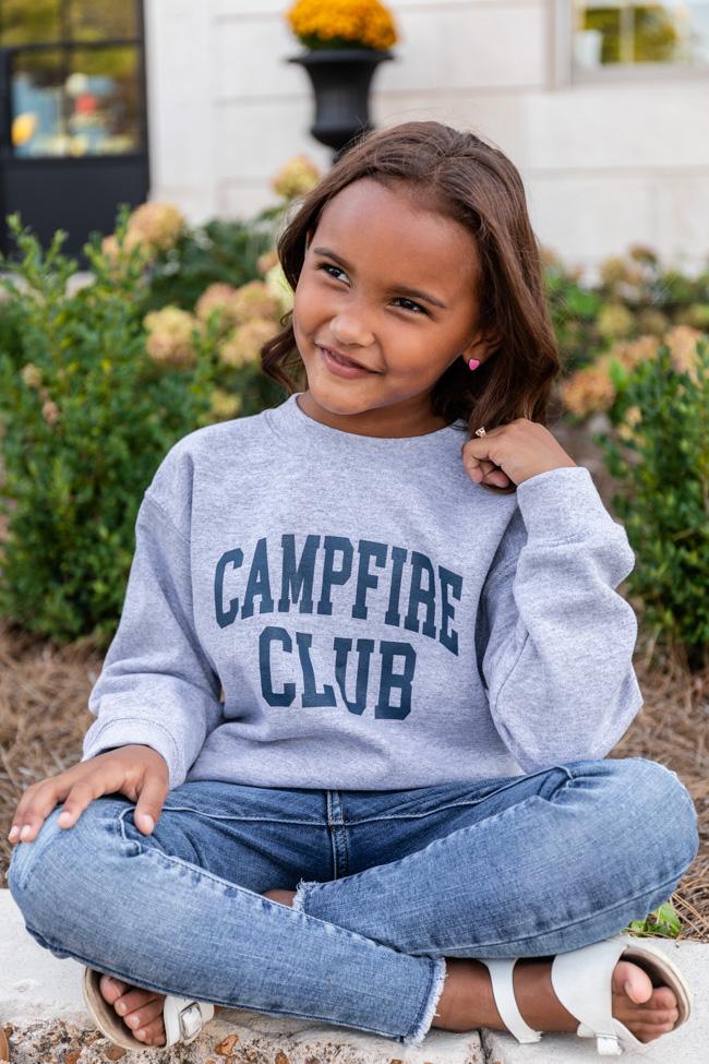 Campfire Club Youth Graphic Grey Sweatshirt