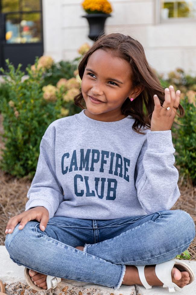 Campfire Club Youth Graphic Grey Sweatshirt