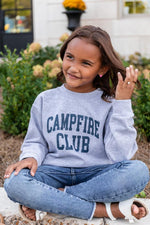 Ladda upp bild till gallerivisning, Campfire Club Youth Graphic Grey Sweatshirt
