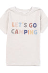 Let's Go Camping Toddler Graphic Tee Tan