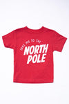 Kids Take Me To The North Pole Heather Red Graphic Tee