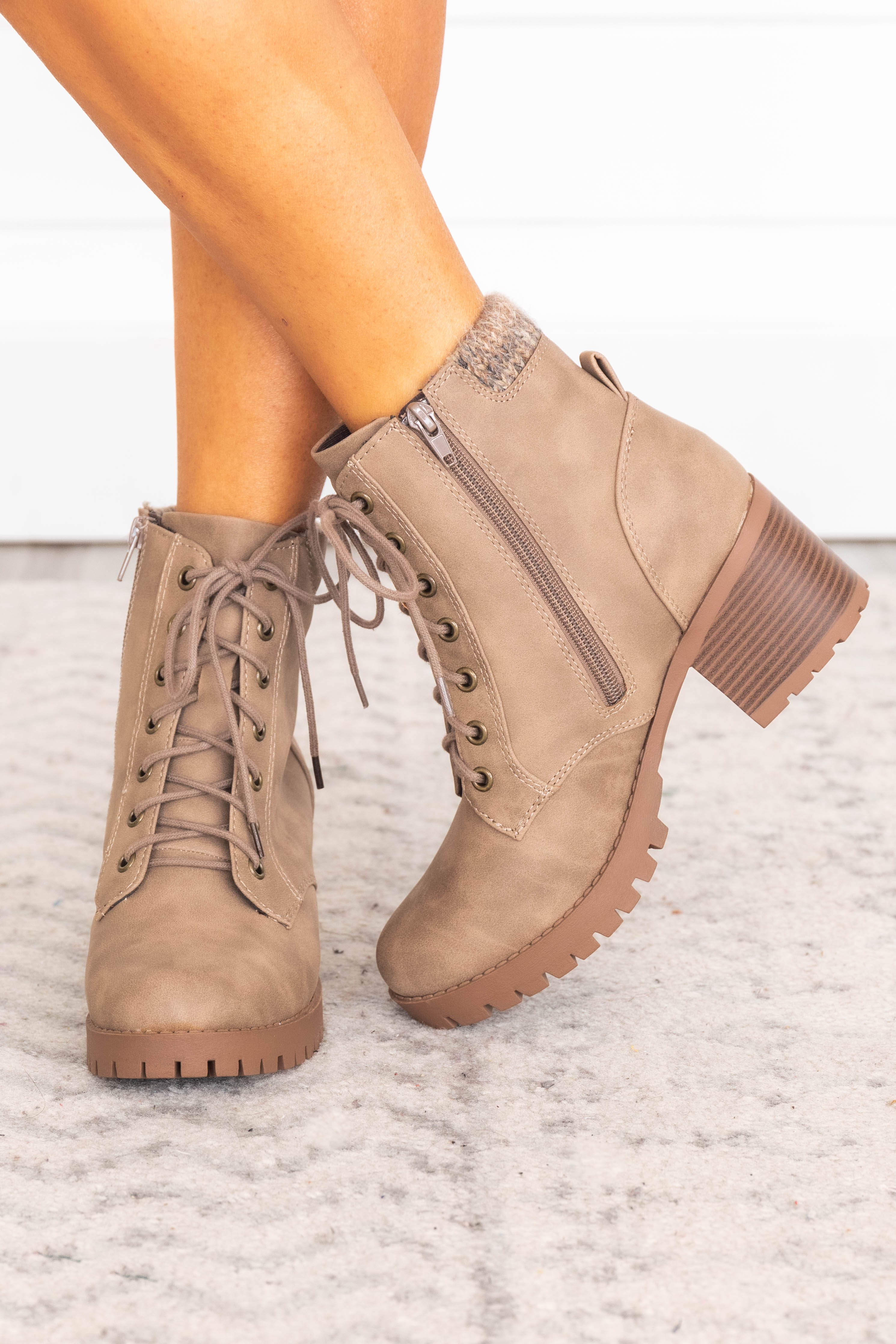 Ruth Taupe Booties