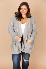 Load image into Gallery viewer, Won&#39;t Change My Heart Grey Cardigan
