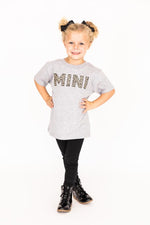 Load image into Gallery viewer, Mini Animal Print Toddler Tee Grey
