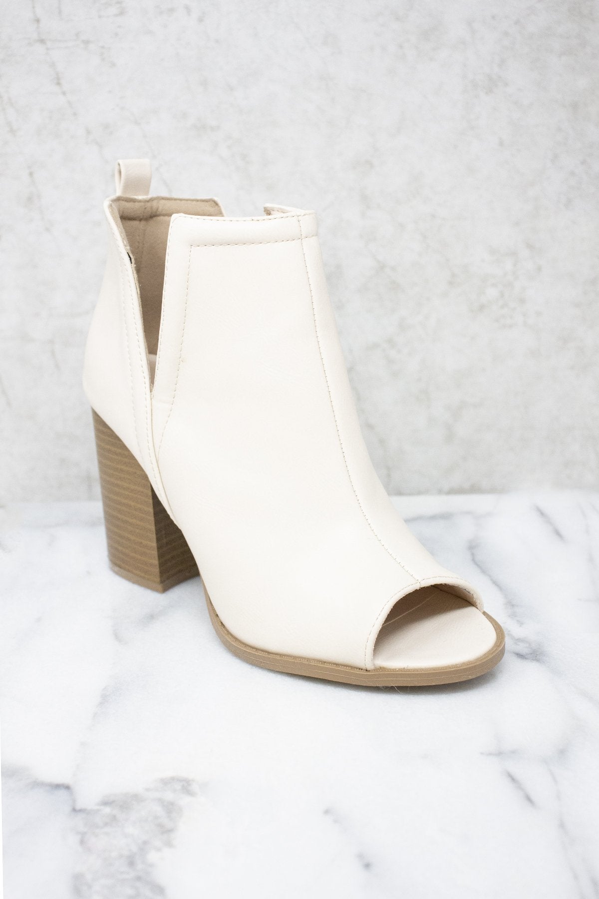 Beth Cream Booties