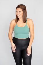 Load image into Gallery viewer, Let&#39;s Seize The Day Green Bra Top
