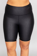 Afbeelding in Gallery-weergave laden, Run After A Dream Faux Leather Black Biker Shorts
