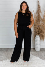 Load image into Gallery viewer, So Much Love Black Jumpsuit
