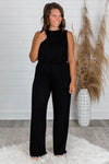 So Much Love Black Jumpsuit