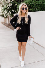 Load image into Gallery viewer, Committed To You Bodycon Black Dress
