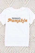 Load image into Gallery viewer, Mama&#39;s Pumpkin Orange Toddler White Graphic Tee
