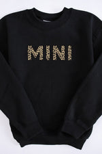 Ladda upp bild till gallerivisning, Mini Animal Print Kids Sweatshirt Black

