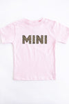 Mini Animal Print Youth Tee Pink