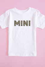 Load image into Gallery viewer, Mini Animal Print Baby Tee White
